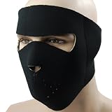 Reversible Black Camouflage CAMO Balaclava Neoprene Face Mask Facemask Motorcycle MX Motorcross Dirt Bike Street Bike Sport Bike Off Road ATV Cruiser Chopper Helmet Accessories One Size Fits All OSFA