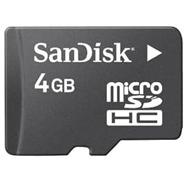 Sandisk 4GB MicroSDHC Memory Card with SD Adapter (BULK Packaging)