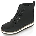 MQ23 Damen trendige Schn&uuml;rstiefeletten mit Plateausohle MQ1223