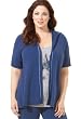 Avenue Plus Size Piped Hoodie