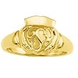 18K Yellow Gold Gents' Claddagh Ring