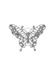 Sterling Silver -Pin Marcasite Butterfly MP009