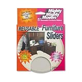 Caster Slider, Reusable, 5 Circles, 4/PK, Beige, Sold as 1 pack