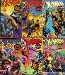  x-men set 6 vhs: X-Men: Slave Island, X-Men: Cold Vengeance, X-Men: Captive Hearts, X-Men: Deadly Reunions, X-Men: Enter Magneto, X-Men: Night of Sentinels