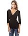 PattyBoutik Women's V Neck Empire Waist Ruched Blouse