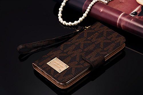 Ducky Worldwide® New Elegant Luxury PU Leather Wallet Style Flip Cover Case *Free gifts: 1x Touch Pen, 1x Screen Protector* For Samsung Galaxy S6 edge PLUS S6edge plus (Brwon)