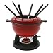 Swissmar 10-pc. Lucerne Meat Fondue Set - Red