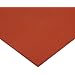 CS Hyde Silicone Sponge Rubber, Closed Cell, Commercial Grade, Medium Density, 0.125" Thick, Red, 12" Width, 12" Length