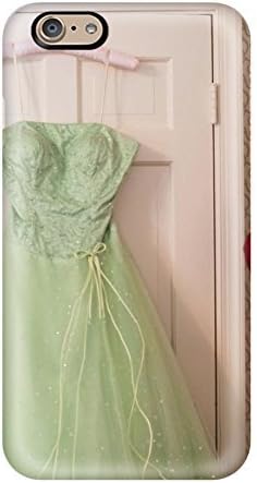 Durable Case For The Iphone 6- Eco-friendly Retail Packaging(green Prom Dress Hanging On Door Of Girls Pink Bedroom)(3D PC Soft Case)