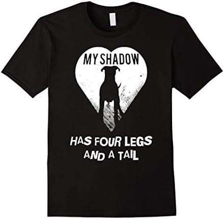 Men's My Shadow Has Four Legs And A Tail TShirt XL Black