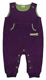 Produkt-Bild: loud + proud Unisex - Baby Babybekleidung/ Latzhosen 510, Gr. 74/80, Violett (Pflaume)