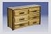 Dresser – 6 Drawer Glacier Country Collection
