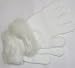 One Size White Magic Gloves Trimmed By Hand with White Fake Fur Cuff for Toddlers Ages 2-6 Years