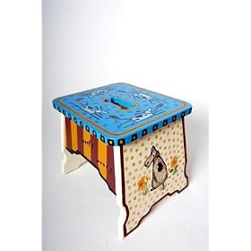 Crosby's Friends Single Step Stool by Lilipad Studio