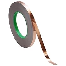 3/8 inch x 55 yds Copper Foil Tape - (10mm x 50m) - EMI Shielding Conductive Adhesive
