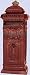 british style mail box solid iron post box mailbox New (The Digital Angel)