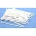 100 White Nylon Cable Zip Ties Self Locking 2.5mm x 4"