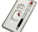 Football Key Ring W/Chrome Name Plate With Matching Football Ball Point Pen In Gift Box