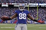 Atlanta Falcons and New York Giants: Hakeem Nicks Photographic Poster Print by Matt Slocum, 24x16
