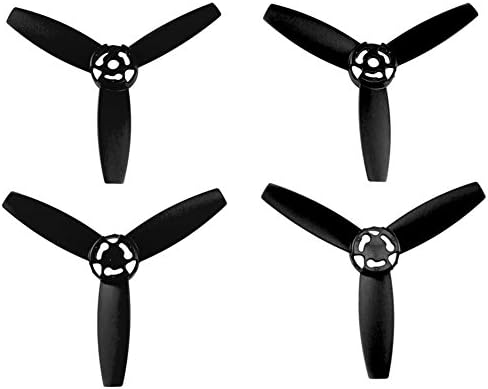 Haibei Upgrade Rotor Propellers for Parrot Bebop Drone 3.0 Rc Quadcopter Main Blades Propel Rc Quadcopter Accessories Black 4pcs