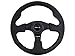 NRG Innovations RST-012R 320mm Race Style Leather Steering Wheel with Black Stitch