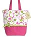 Hot Pink and Lime Green Modern Circles and Dots Tote Handbag (Great for Diaper Bag, Tote Bag, Purse or Beach Bag)