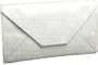 Abas Rose 717-62 Envelope Clutch,White,one size