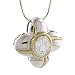 Sterling Silver & 18K Gold Diamond Pendant