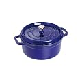 Staub 1102491 Cocotte, 24 cm, Br�ter aus Gusseisen, dunkelblau