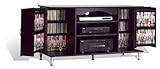 PREPAC BPS-4200 48 in. Plasma TV Console w/Media Storage, Black Finish