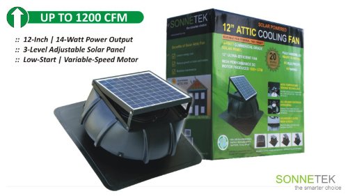 new year SOLAR ATTIC 14 WATT 20 YEAR WARRANTYB007I7EYXM