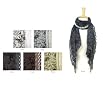 Flower Stitch with Lace Summer Scarf - Colors Available