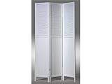 IMAGE OF 3 Panel White Wood Oriental Shoji Screen / Room Divider - Great for RVs and Boats!