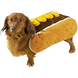 Casual Canine Hot Diggity Dog Mustard Costume, Medium