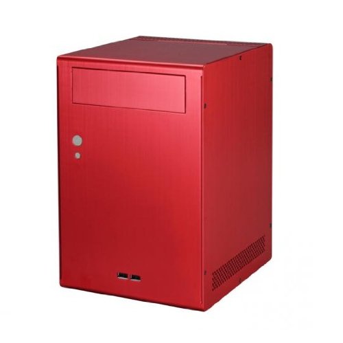 Lian Li PC-Q07R Mini Tower PC-Geh&auml;use mini-ITX rot