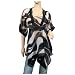 Sheer Empire Waist Layer Kimono Style Plus Size Top