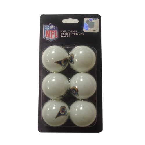 NFL St. Louis Rams Franklin Table Tennis Balls 6 pack