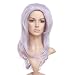 Long Light Purple Grey Anime Cosplay Wig Costume Hair