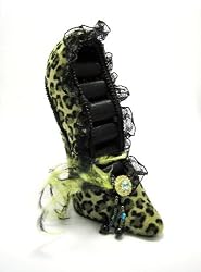 Leopard Print Shoe Ring Holder - Olive/green