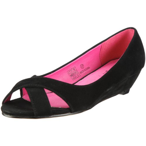 Buffalo Girl 322368 JS03020 SUEDE BLACK 01 106628, Damen, Sandalen/Fashion-Sandalen, Schwarz  (BLACK 01), EU 37