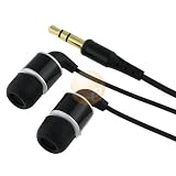 Universal 3.5mm In-Ear Stereo Headset, Column Shape, Black