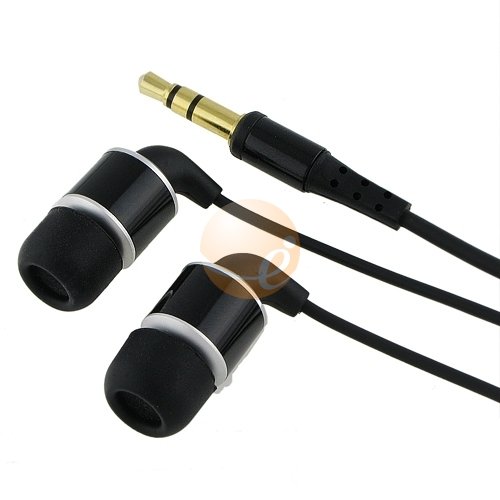 Universal 3.5mm In-Ear Stereo Headset, Column Shape, Black