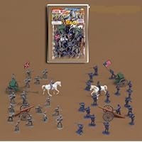 50 Piece CIVIL WAR Army Men 1/35th Figures Toy Soldiers Playset