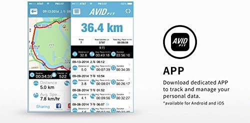 Avid Fit Runner 201 Bluetooth GPS Running Watch - White