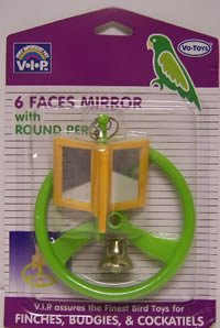 Vo-Toys Round Perch with Six Mirrors Bird Toy
