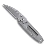 Columbia River Knife and Tool 5520 Delilah's P.E.C.K in the Dark 1.75-Inch Razor Blade Knife, Gray