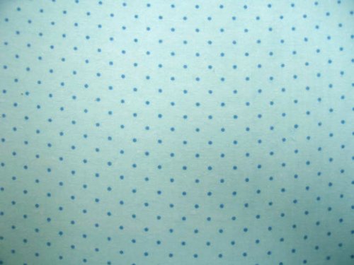 Picture of Cozy SheetWorld Fitted Pack N Play (Graco Square Playard) Sheet - Flannel - Blue Dot - Made In USA PP3636-F327 (Playard Bedding)