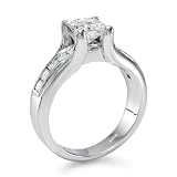 Diamond Engagement Ring in Platinum - Certified, Princess, 1.70 Carat, D Color, VS2 Clarity