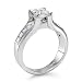 Certified, Princess Cut, Solitaire Diamond Ring in 14K Gold / White (1 1/2 ct, F Color, SI2 Clarity)
