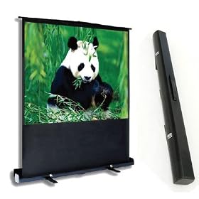 PCP60MM 60" Portable pull-up Projection Screen w/ Integrated Carry Case/ Floor Stand for Mobile Presentation